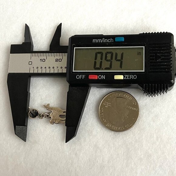 Sterling Silver 925 Southwest Style Llama Alpaca Lapis Dangle Drop Earrings - Picture 13 of 16